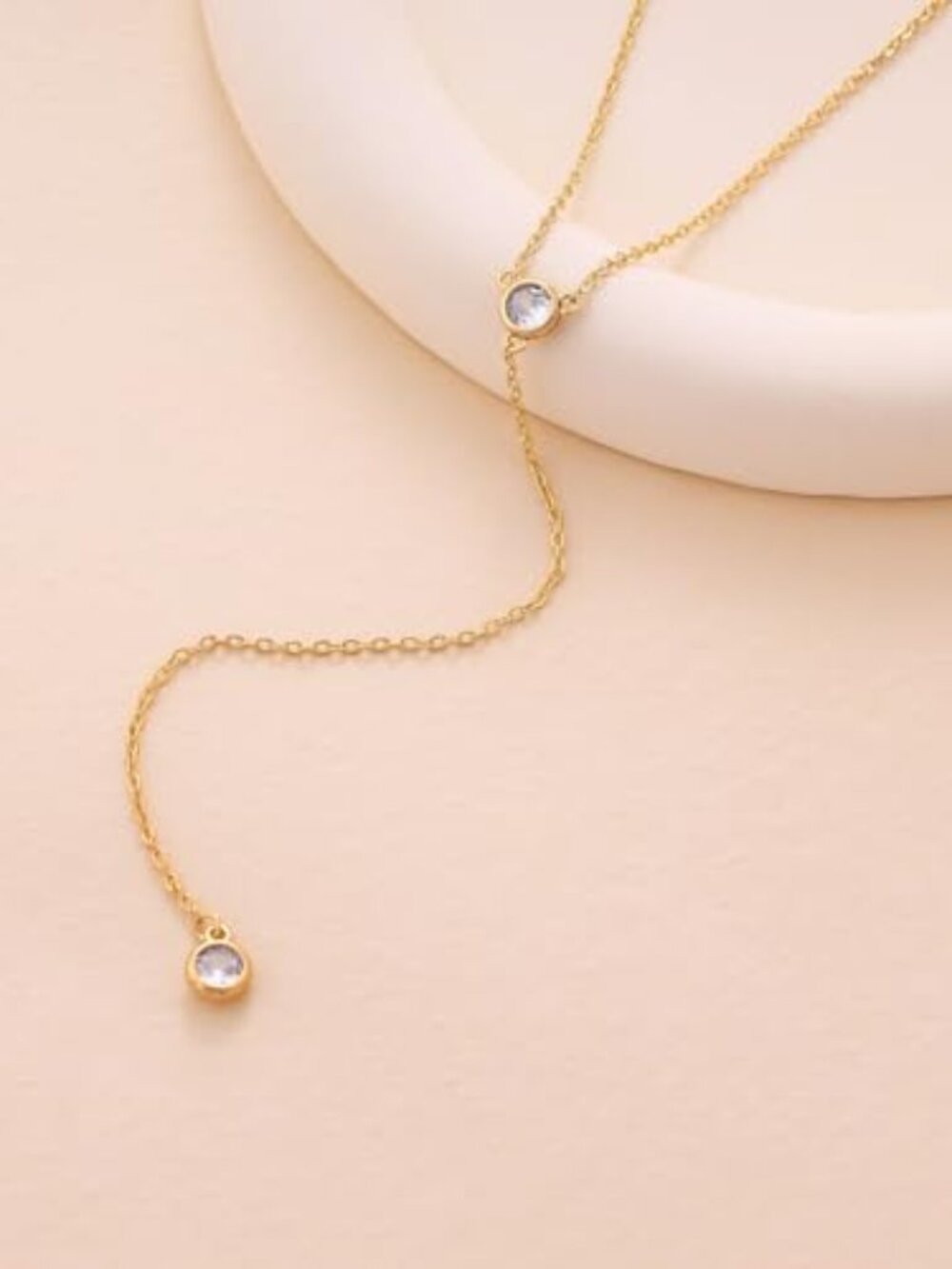 Gold Necklace for Women, Dainty Gold Long Necklaces 14k‎ Gold Plated Prom